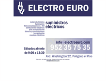 Tablet Screenshot of electroeuro.com